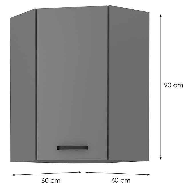 Küchenzeile NESSA Antracyt 60X60 GN-90 1F (45°)