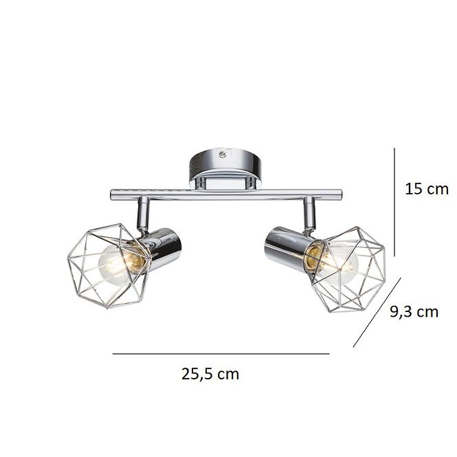 Lampe 54802-2 LS2 Chrom