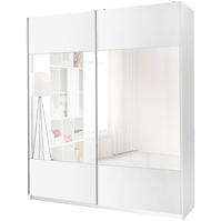Schrank Vario Spiegel 175cm Weiß