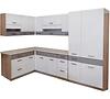 Küchenzeile Global 160x290cm Eiche Sonoma/Weiße /Grau 