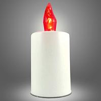 LED Kerze - rote Flamme