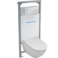 Unterputzspülkasten WC Set Alcadrain Komfort C201 + Betätigungsplatte + WC Hängeschüssel