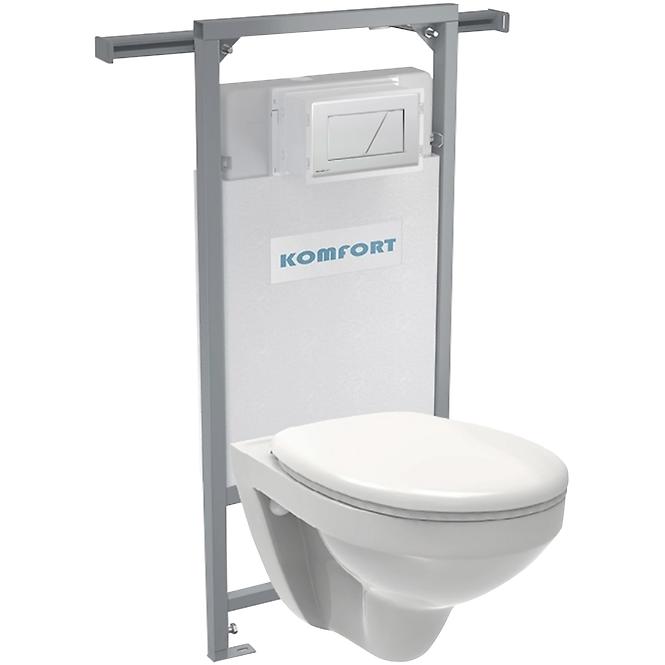 Unterputzspülkasten Set Alcadrain Komfort C202 + Betätigungsplatte + WC Hängeschüssel