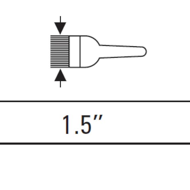 Flacher Pinsel für Emulsion 1,5˝,3