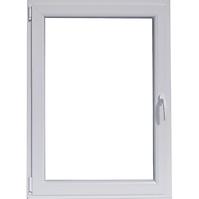 Einflügeliges Dreh-Kipp-Fenster 80x100cm weiß links