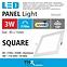 Lampe BC TR 3W LED 6500k square,4