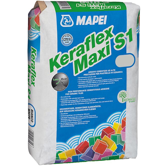 Flexibler Kleber für Fliesen und Bodenfliesen  Keraflex Maxi C2TE S1 25 kg Weiß