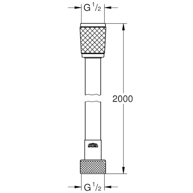 Duscheschlauch VITALIOFLEX COMFORT 2000 mm