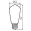 Glühbirne Filament XLED ST64 7W-WW,3