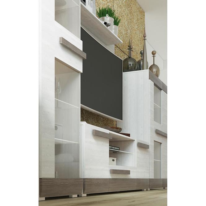 Tv Tisch Blanco 128cm Schnee Kiefer/New Grey