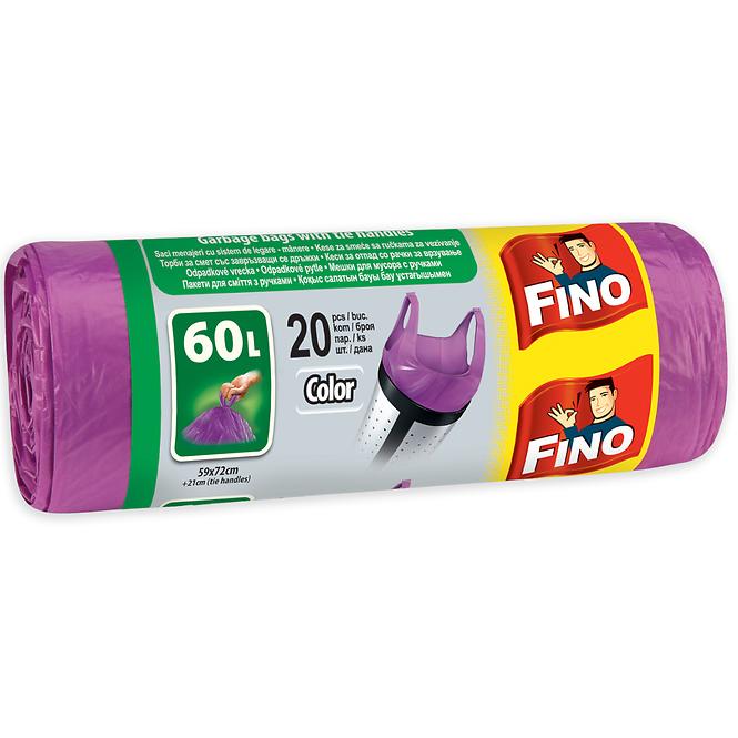 Müllsäcke Fino bunt 60l 20 St. 13mm