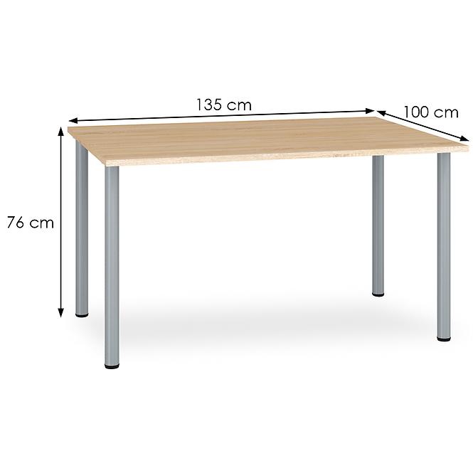 Schreibtisch Optimal 135cm Sonoma