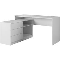 Schreibtisch Teo 139cm Weiß
