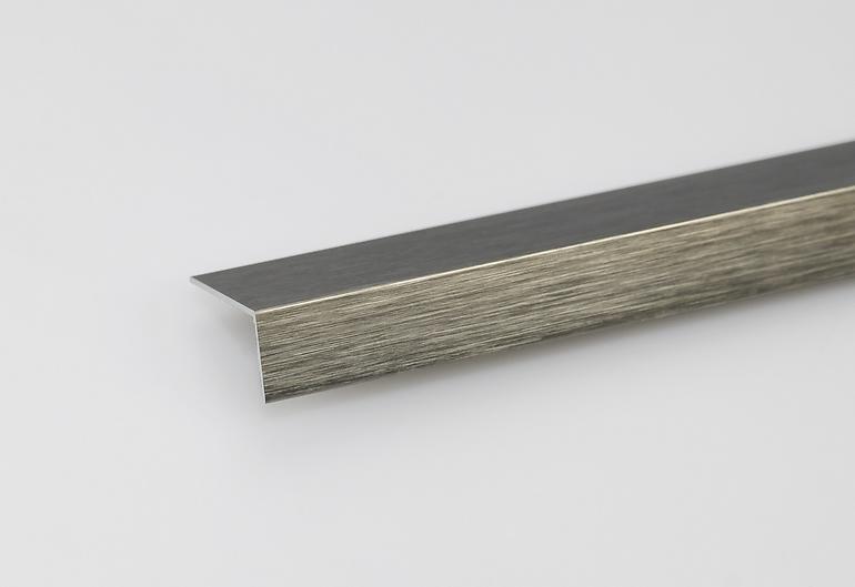 Eckprofil Aluminium Gebürstetes Titan 20x20x1000