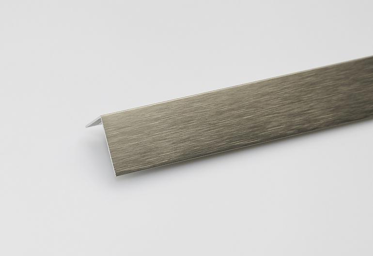 Eckprofil Aluminium Gebürstetes Titan 20x10x1000