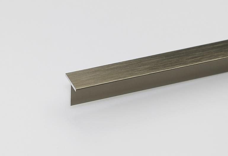 Profil T Aluminium Gebürstetes Titan 15x15x1000