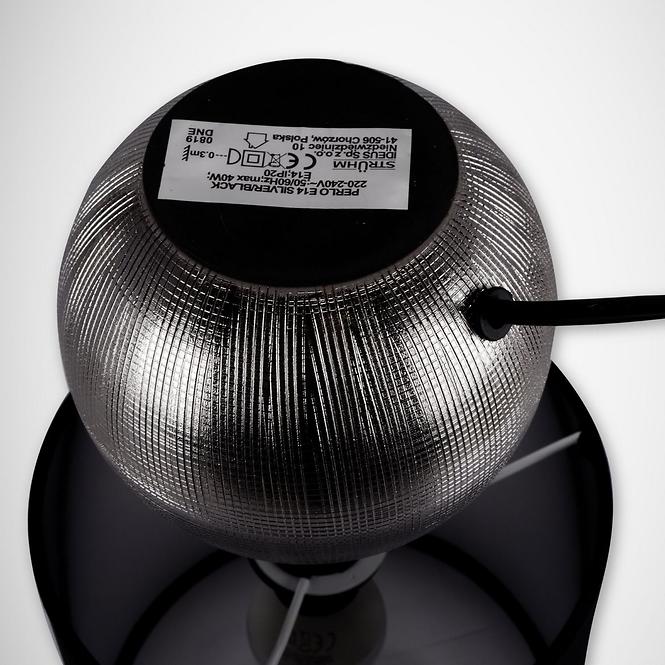 Lampe Perlo E14 stříbrný/černá 03290 LB