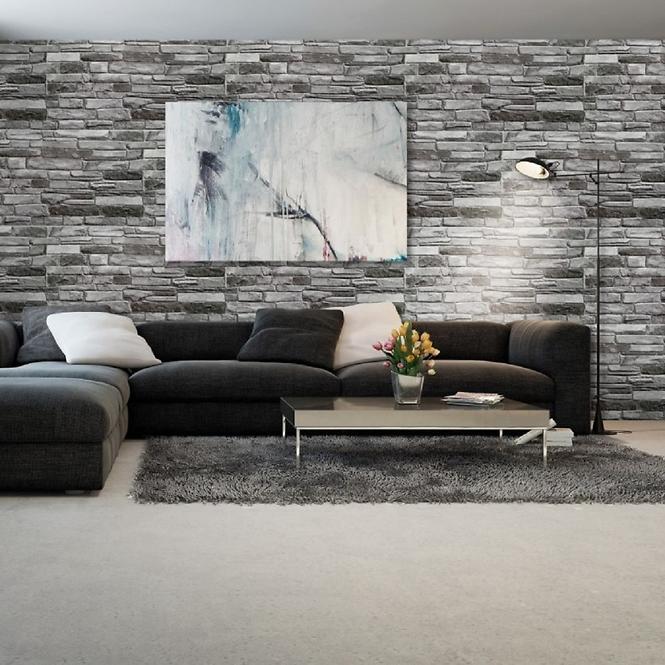Wandplatte PVC Grey Stone 98x49,8 cm
