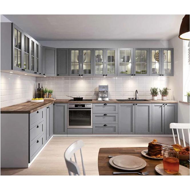 Küchenzeile Linea D80z Grau