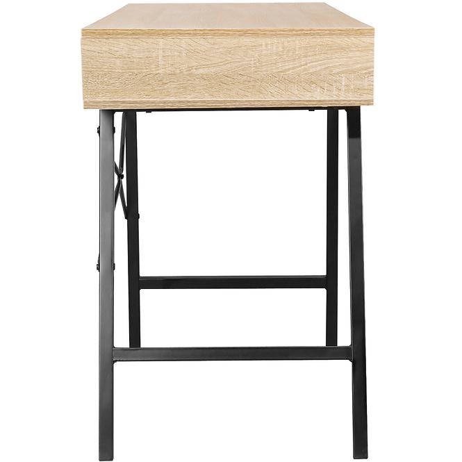 Schreibtisch Loft 120cm Eiche Sonoma/Schwarz