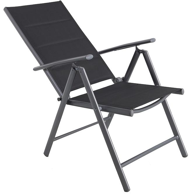 Stuhl 7-Position mit Füllung grau