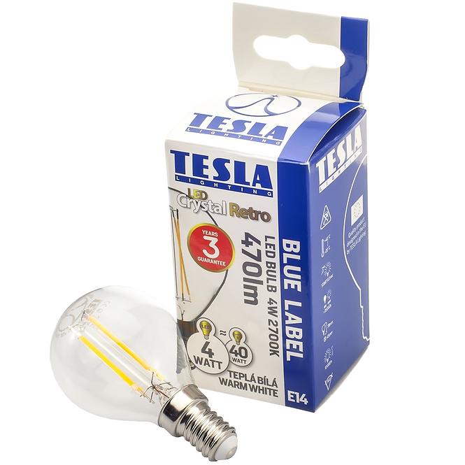 Tesla - LED Glühlampe miniglobe Filament Retro