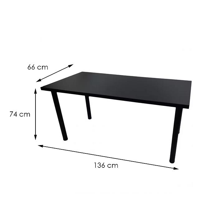 Schreibtisch 136cm Model 0 Schwarz Klain