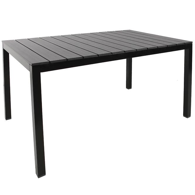 Polywood Tisch Schwarz 150x90cm