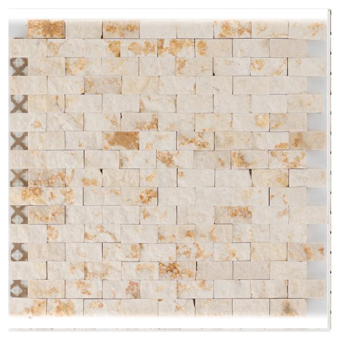 Mosaik Marmor sunny beige Brick 53315 32x32