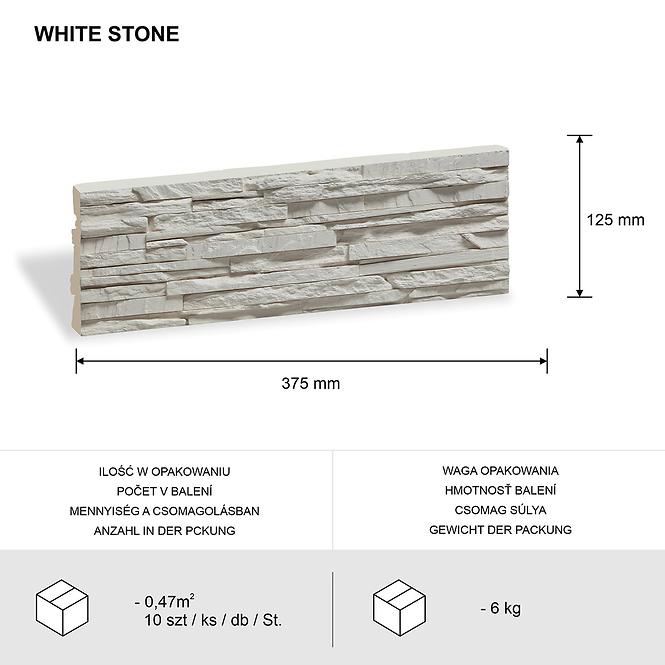 Gipsstein White Stone Pack.=0,47m2