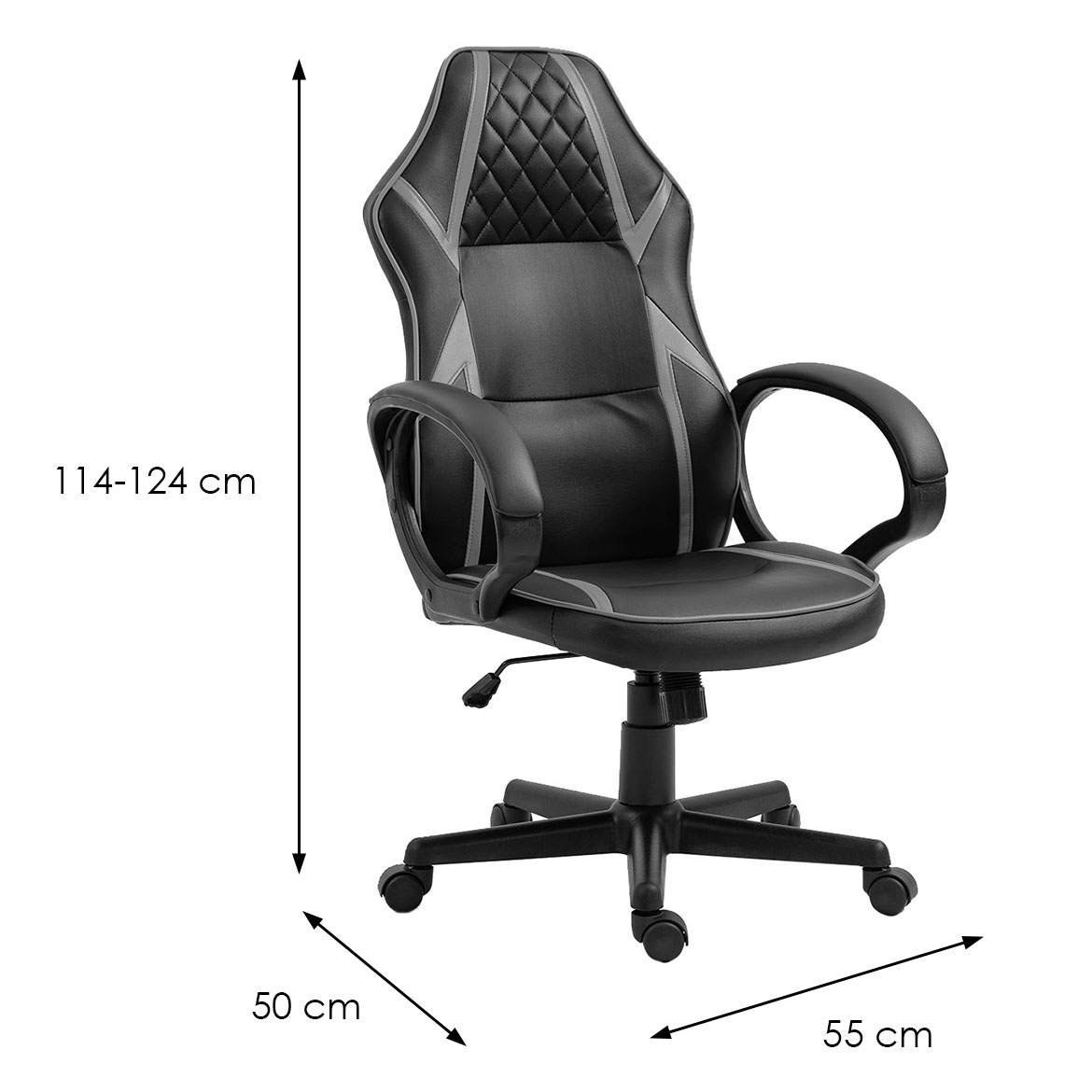 Gaming-Stuhl Dexter schwarze/Grau,2