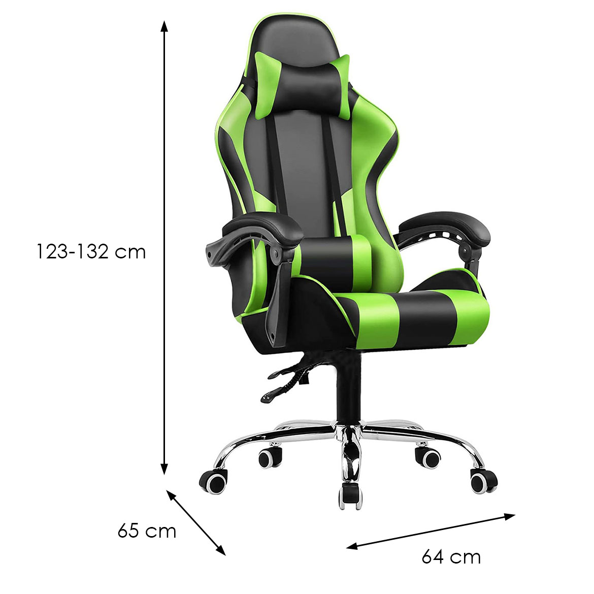 Gaming-Stuhl Top-Game schwarze/grün,2