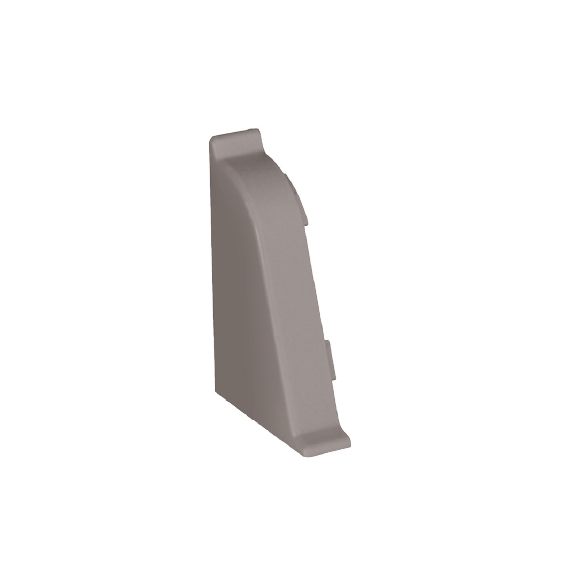 Linkes Endstück für Arbeitsplattenleiste BL44 granit grau 114,2