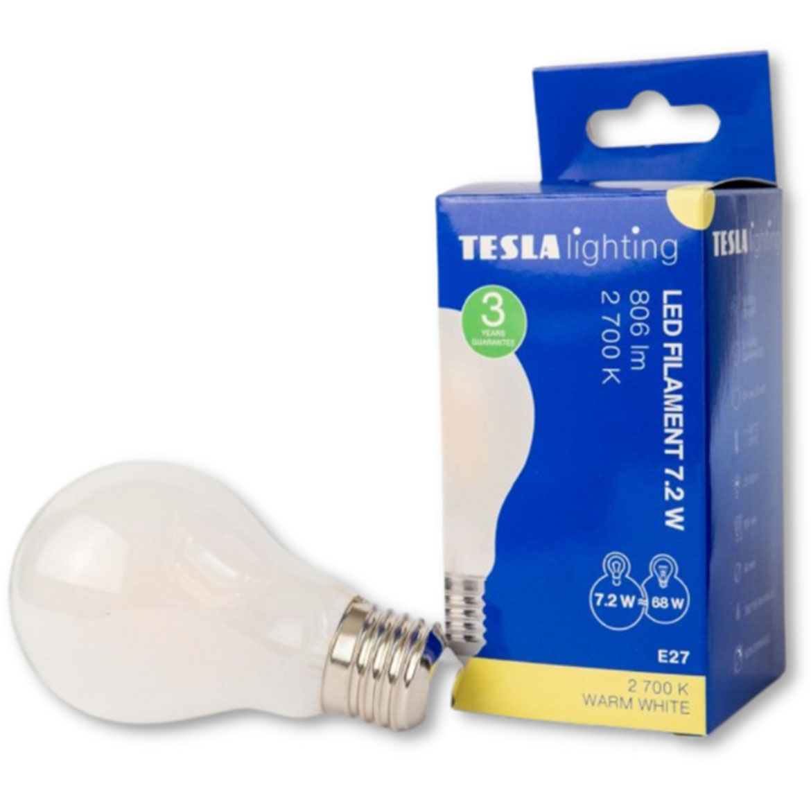 LED Lampe filament bulb 7.2W E27 2700K 806LM,3