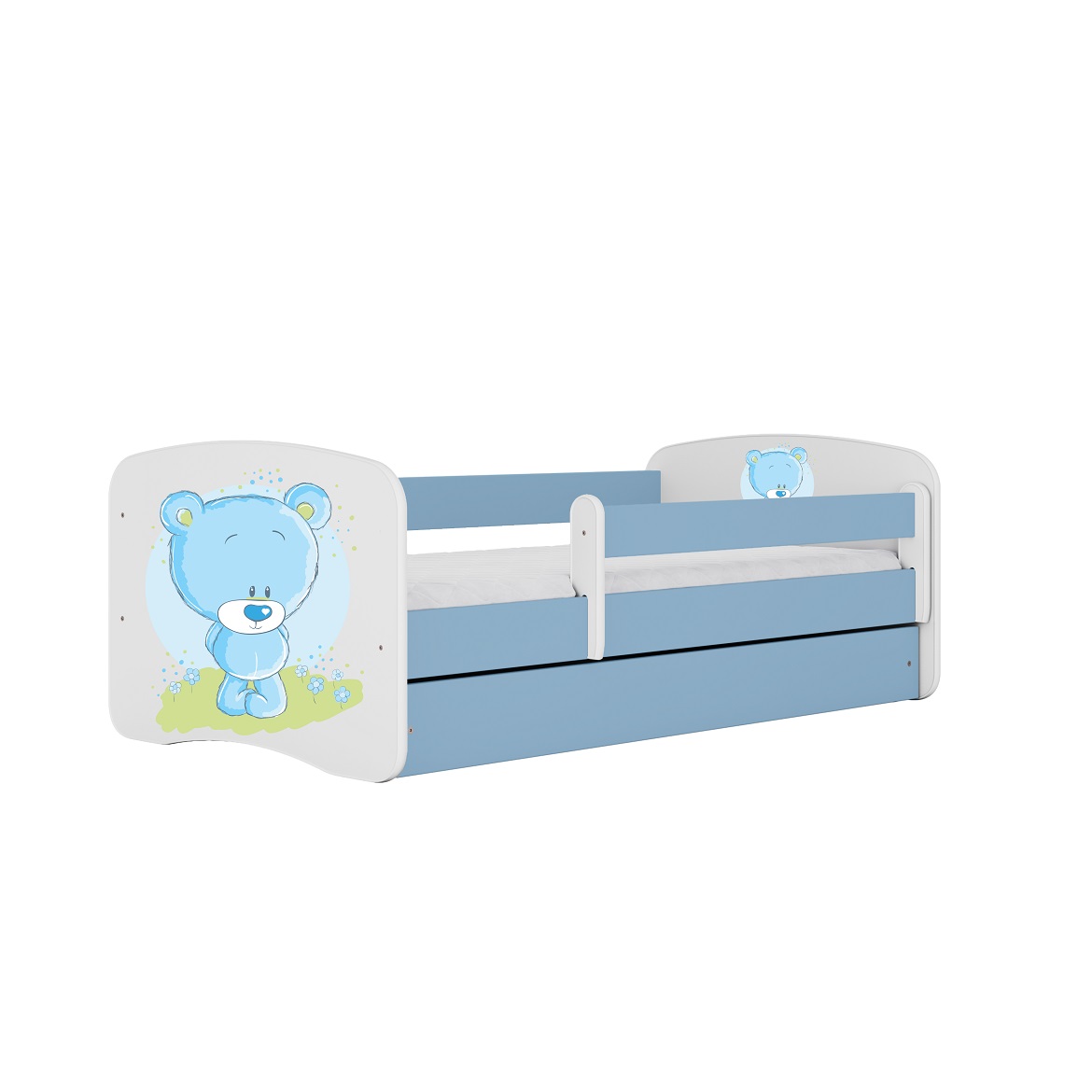 Kinderbett Babydreams+SZ blau 80x160 Blauer Bär