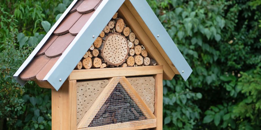 Wie ein Insektenhotel selber bauen? Einfacher Entwurf eines Insektenhotels 