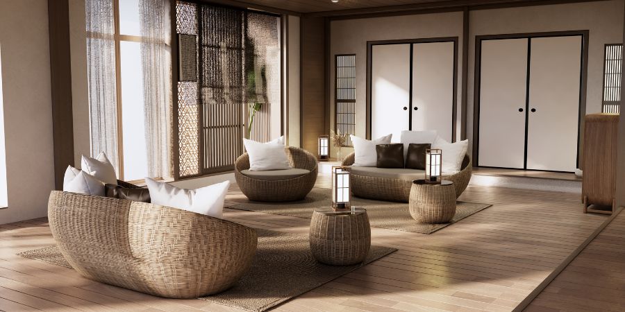 Wohnzimmer im japanischen Stil – ein moderner Ansatz für die Innenarchitektur
