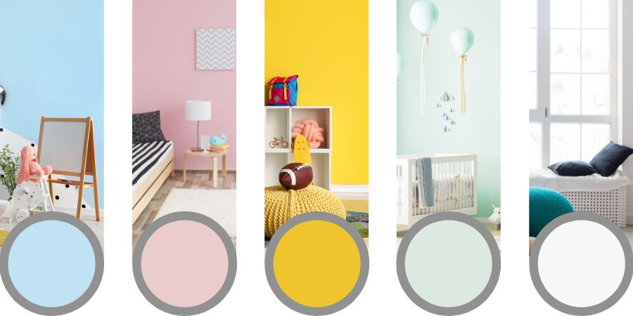 Welche Farbe sollte man für das Kinderzimmer wählen? Haltbarkeit und Sicherheit 