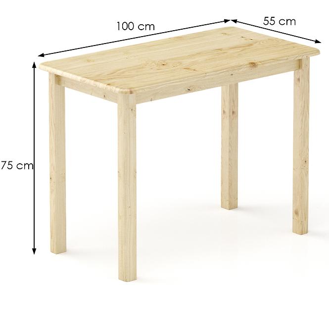 Tisch kiefer ST104-100x75x55 natürliche