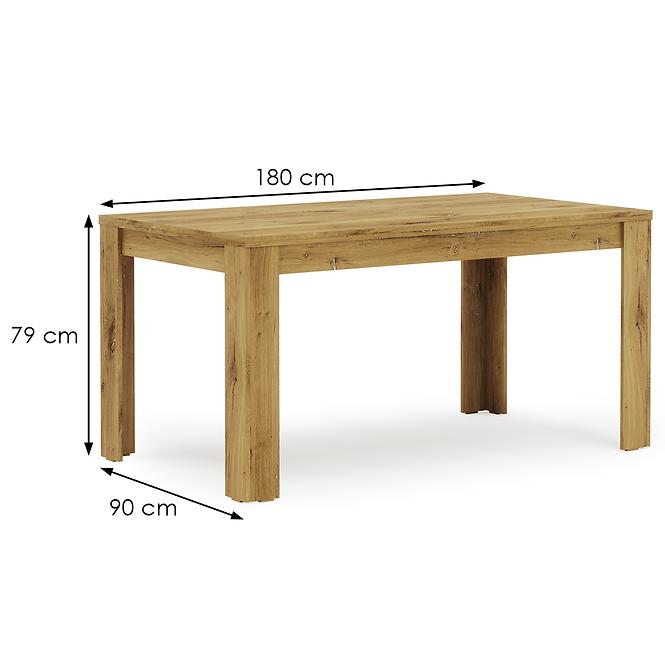 Tisch Miro 180 cm eiche/graphit