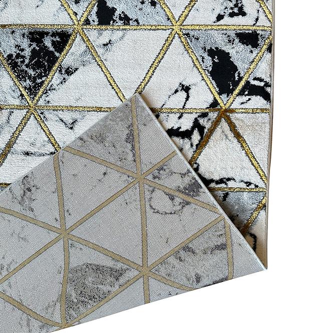 Teppich Frisee Diamond 0,8/1,5 C0075 schwarz/gold