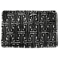 Teppich SKIN für das Badezimmer, Weiß-Schwarz, 3D-Matte CDW-8099 99 