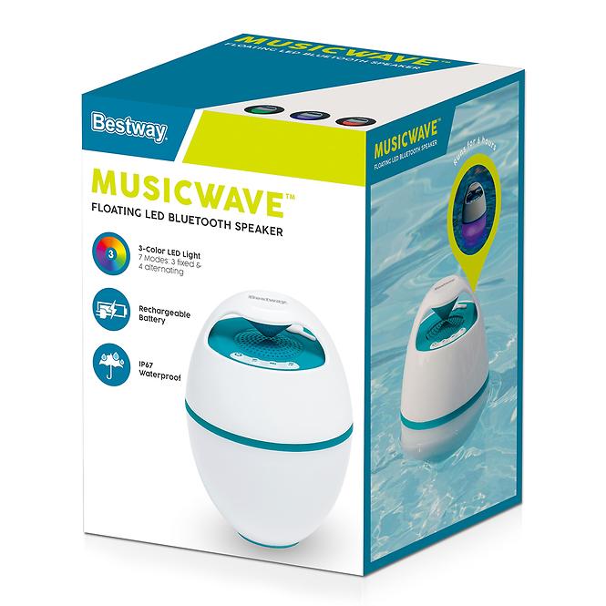 Schwimmender Bluetooth-Lautsprecher Bestway® MusicWave™ LED 58700
