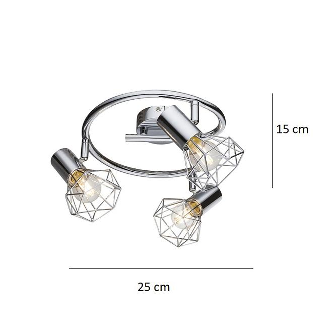Lampe 54802-3 LS3 Draht Chrom